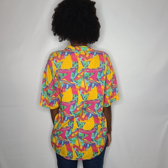 Segrets Multicolor Button Down Shirt - Picture 2 of 4
